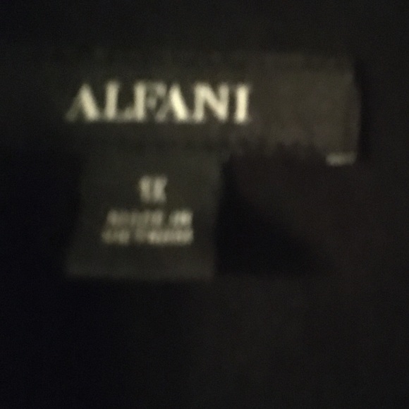 Alfani 2X Black &Tan striped Print Jacket NWT - Picture 7 of 8